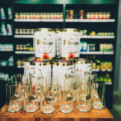 Bismarck. German beers & deli